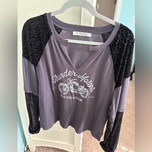 We The Free Thunder Motor Graphic Long Sleeve Top